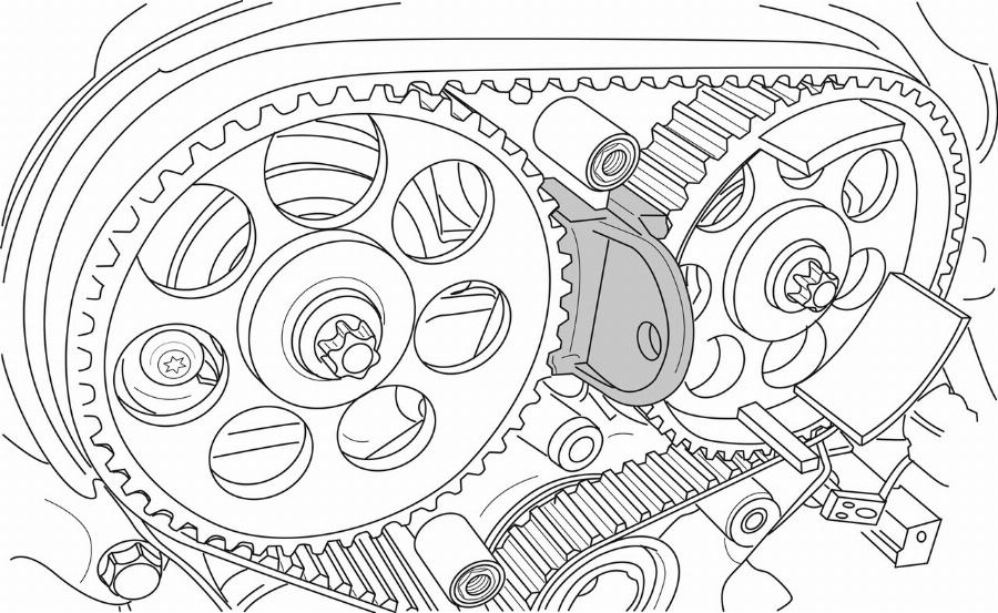 Gedore KL-0482-33 KA - Позиціюючий інструмент, газораспред. autocars.com.ua