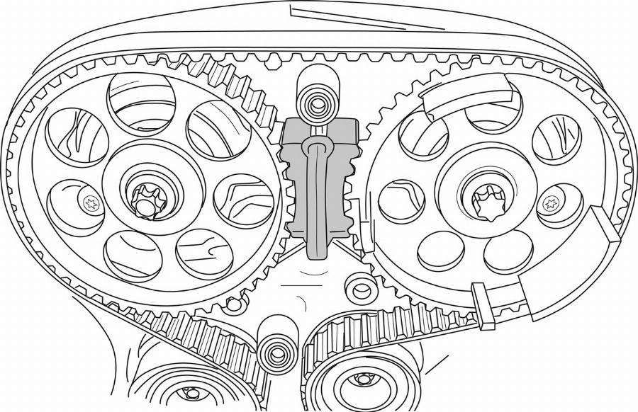 Gedore KL-0482-33 KA - Позиціюючий інструмент, газораспред. autocars.com.ua