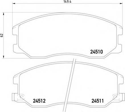 General Motors 96 626 070 - Гальмівні колодки, дискові гальма autocars.com.ua