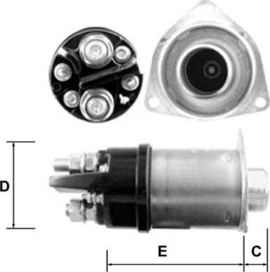 General Motors E5361 - Тяговое реле, стартер autodnr.net