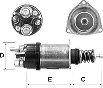 General Motors E5373 - Тяговое реле, стартер autodnr.net