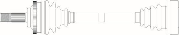 General Ricambi AR3033 - Приводний вал autocars.com.ua