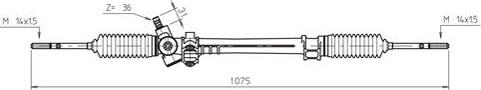 General Ricambi AR4017 - Рулевой механизм, рейка avtokuzovplus.com.ua