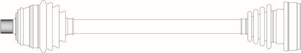 General Ricambi AU3088 - Приводной вал avtokuzovplus.com.ua