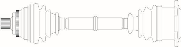 General Ricambi AU3303 - Приводной вал avtokuzovplus.com.ua
