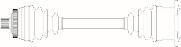 General Ricambi AU3330 - Приводний вал autocars.com.ua