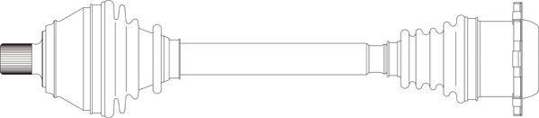 General Ricambi AU3377 - Приводний вал autocars.com.ua