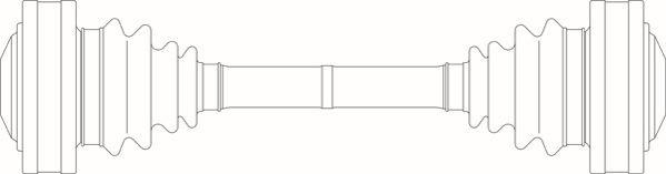 General Ricambi BW3016 - Приводний вал autocars.com.ua