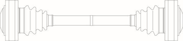 General Ricambi BW3021 - Приводний вал autocars.com.ua