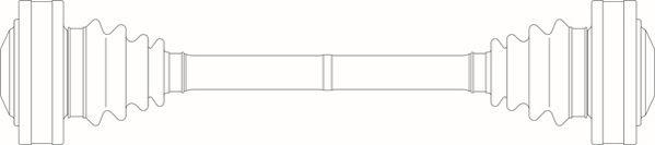 General Ricambi BW3055 - Приводний вал autocars.com.ua