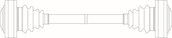 General Ricambi BW3079 - Приводний вал autocars.com.ua