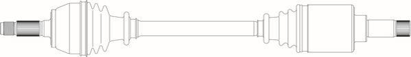 General Ricambi PE3048 - Приводной вал avtokuzovplus.com.ua