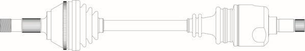 General Ricambi FI3148 - Приводний вал autocars.com.ua