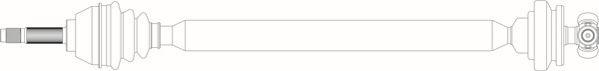 General Ricambi FI3021 - Приводний вал autocars.com.ua