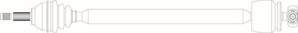 General Ricambi FI3044 - Приводний вал autocars.com.ua