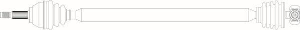 General Ricambi FI3067 - Приводний вал autocars.com.ua