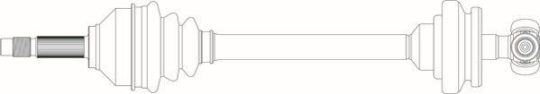 General Ricambi FI3102 - Приводний вал autocars.com.ua