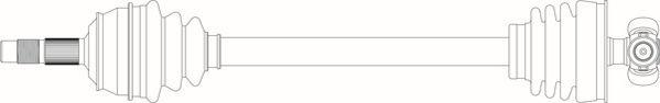 General Ricambi FI3111 - Приводний вал autocars.com.ua