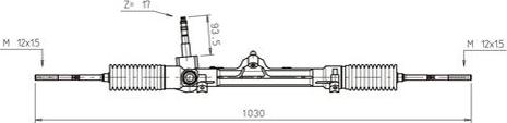 General Ricambi FI4112 - Рульовий механізм, рейка autocars.com.ua