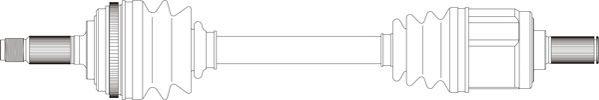 General Ricambi HO3155 - Приводний вал autocars.com.ua
