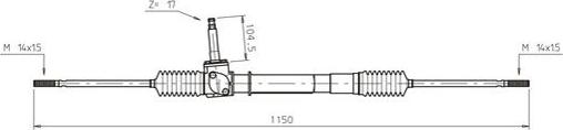 General Ricambi LA4004 - Рулевой механизм, рейка avtokuzovplus.com.ua