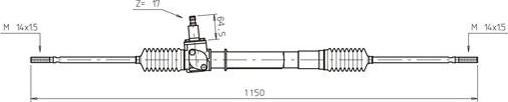 General Ricambi LA4005 - Рульовий механізм, рейка autocars.com.ua