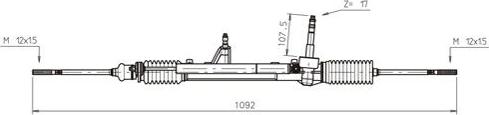 General Ricambi LA4011 - Рульовий механізм, рейка autocars.com.ua