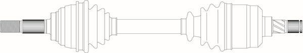 General Ricambi ND3026 - Приводний вал autocars.com.ua