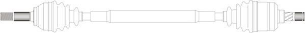 General Ricambi ND3133 - Приводной вал avtokuzovplus.com.ua