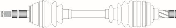 General Ricambi OP3036 - Приводной вал avtokuzovplus.com.ua