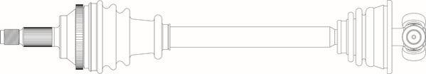 General Ricambi RE3223 - Приводной вал avtokuzovplus.com.ua