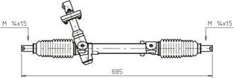 General Ricambi OP4011 - Рульовий механізм, рейка autocars.com.ua