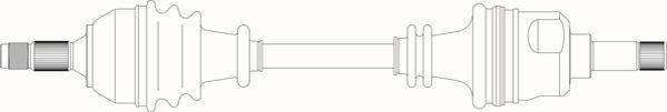 General Ricambi PE3081 - Приводний вал autocars.com.ua