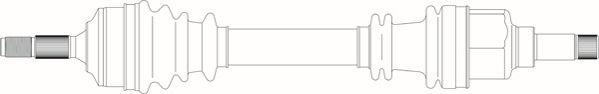 General Ricambi PE3189 - Приводний вал autocars.com.ua