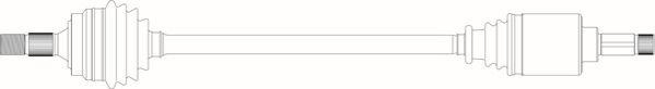 General Ricambi PE3201 - Приводний вал autocars.com.ua