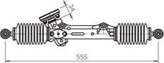 General Ricambi PE4008 - Рульовий механізм, рейка autocars.com.ua