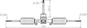 General Ricambi PO4002 - Рульовий механізм, рейка autocars.com.ua