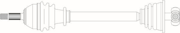 General Ricambi RE3024 - Приводной вал avtokuzovplus.com.ua