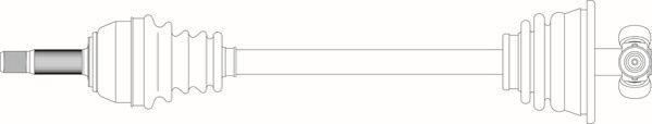 General Ricambi RE3043 - Приводной вал avtokuzovplus.com.ua