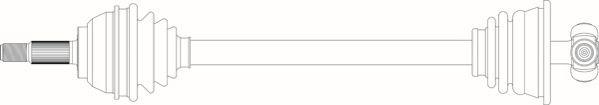General Ricambi RE3120 - Приводний вал autocars.com.ua