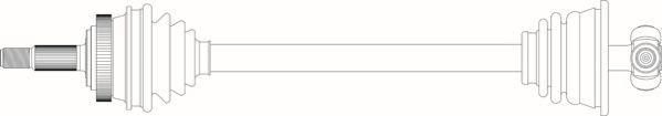 General Ricambi RE3122 - Приводний вал autocars.com.ua