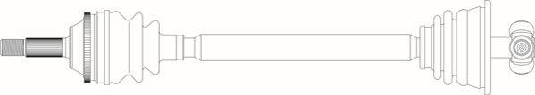 General Ricambi RE3201 - Приводний вал autocars.com.ua