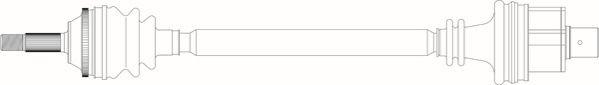 General Ricambi RE3202 - Приводной вал avtokuzovplus.com.ua