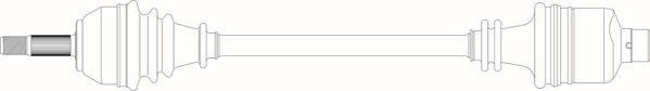 General Ricambi RE3237 - Приводной вал avtokuzovplus.com.ua