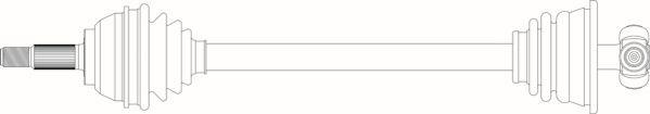 General Ricambi RE3303 - Приводний вал autocars.com.ua