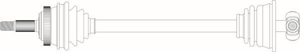 General Ricambi RE3305 - Приводний вал autocars.com.ua