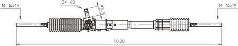 General Ricambi RE4019 - Рульовий механізм, рейка autocars.com.ua