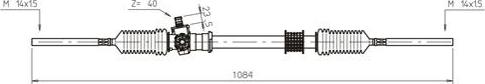 General Ricambi RE4028 - Рульовий механізм, рейка autocars.com.ua