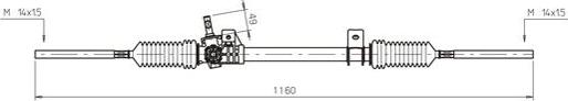 General Ricambi RE4044 - Рульовий механізм, рейка autocars.com.ua