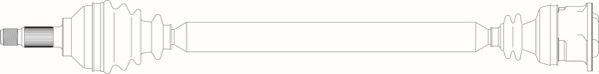 General Ricambi RV3066 - Приводний вал autocars.com.ua